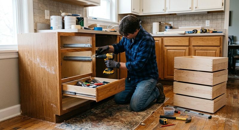Cabinet Drawer Remodeling in Lafayette, IN