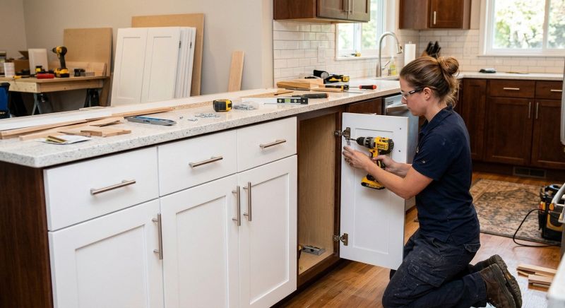 Oak Cabinet Remodeling in Carmel, IN