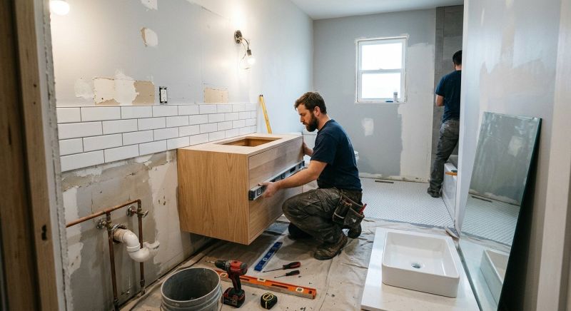 Vanity Cabinet Installation in Kokomo, IN